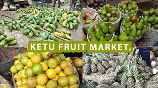 Ketu Fruit Market  Lagos Nigeria  UNEDITED MARKET VLOG ™ current cost of fruits [upl. by Aldwon]