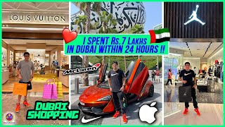 I SPENT Rs7 LAKHS in DUBAI WITHIN 24 HOURS  🇦🇪❤️ [upl. by Arrimat]