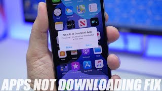 iPhone Apps Not Downloading  How To FIX It [upl. by Nnaitak871]