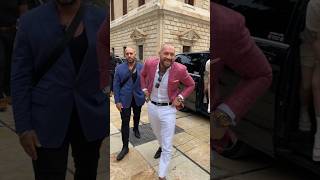 Conor McGregor was seen on the streets of Spain greeting fans mcgregor spain fans [upl. by Ardrey]