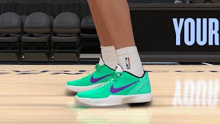 NBA 2K24 Next Gen Shoe Creator  Nike Kobe 6 PE quotDeMar DeRozanquot [upl. by Flanagan]