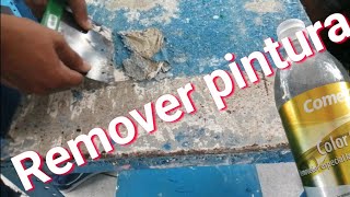 Remover pintura de aceite en metal rápido facil [upl. by Einnor48]