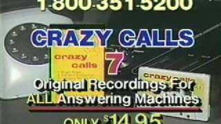 1980s Crazy Calls Answering machine gag cassette [upl. by Anial]