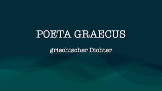 Meistere Latein Deklination von POETA GRAECUS [upl. by Libbna222]