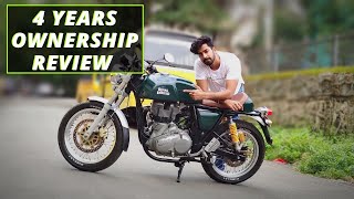 Royal Enfield Continental GT 535 🤗  four years ownership review  good and bad things [upl. by Elsy]