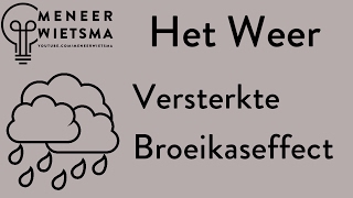 Natuurkunde uitleg Het Weer 4 Versterkte Broeikaseffect [upl. by Kroy]