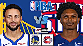 Golden State Warriors vs Detroit Pistons  NBA Regular Season Live Scoreboard [upl. by Imaj]