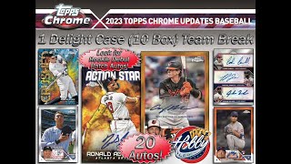 2023 Topps CHROME UPDATE 1 DELIGHT Case 10 Box Team Break 1 eBay 020724 [upl. by Princess41]