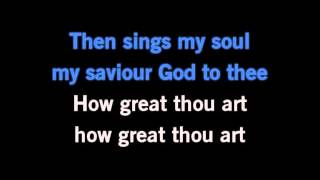 How Great Thou Art Karaoke Carrie Underwoodwmv [upl. by Billat]