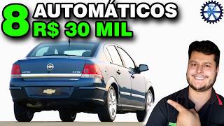 8 MELHORES CARROS AUTOMÁTICOS até 30 MIL REAIS [upl. by Nahamas220]