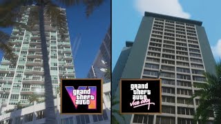 GTA 6 vs GTA Vice City DE  Map Comparison [upl. by Manouch]