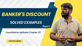 Quantitative Aptitude by R S Aggarwal  Chapter 33  Bankers Discount  Maths  Solved Examples [upl. by Cassell635]