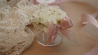 DIY wedding favors  Beautiful wedding favor box easy to make [upl. by Aetnahs270]