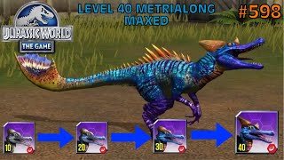 Level 40 Metrialong Maxed  Jurassic World The Game  EP 598 [upl. by Dobrinsky652]