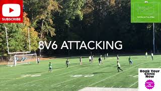 8v6 Attacking Soccer Exercise [upl. by Annahsit214]