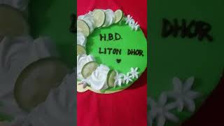 Lemon Cake 💚💚 subscribe cake happybirthday video cakeworld support cakelover cakedecorating [upl. by Etirugram]