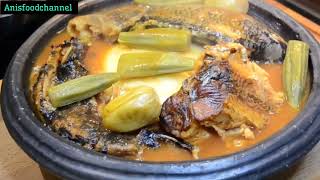 What A Delicious Ghanaian Tilapia lightsoup With Fufu  Koobi Nkwan  Africa food  Ghanaian Food [upl. by Helge841]