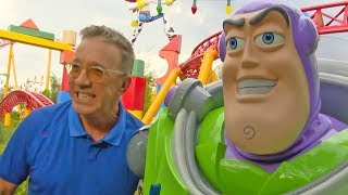 Tim Allen experiencing Toy Story Land at Disneys Hollywood Studios [upl. by Anonyw957]