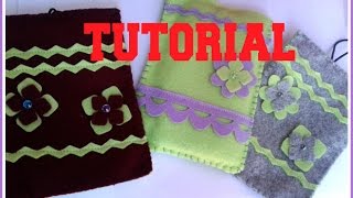 PORTA CELLULARE IN PANNOLENCI TUTORIAL [upl. by Wilmette785]