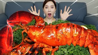 Mukbang ASMR 싱싱한🦞 대왕 랍스터 먹방 Gaint King Lobster Eatingshow realsound Ssoyoung [upl. by Ecargyram408]