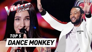 Best quotDANCE MONKEYquot Blind Auditions in The Voice [upl. by Lime769]