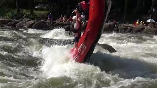 Rookie Raft Guides Rafting Fails on the Ocoee Rivers Upper and Middle Sections [upl. by Atteram]