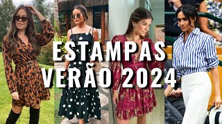 TENDÊNCIAS DE ESTAMPAS VERÃO 2024  TUDO O QUE VAI BOMBAR NA PRIMAVERA VERÃO [upl. by Anear175]