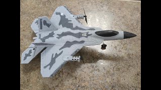 Studio Kaiju RC Review  The Aigimu F22 4 channel plane [upl. by Nesyrb226]