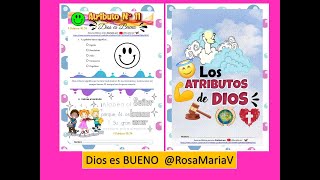 ATRIBUTO DIOS ES BUENO ✅clase biblica de los atributos de Dios para niños cristianos RosaMariaV 🦋 [upl. by Anawit385]