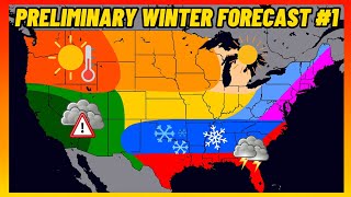 First Preliminary Winter Forecast 20232024  Early Predictions and Outlook [upl. by Castora]