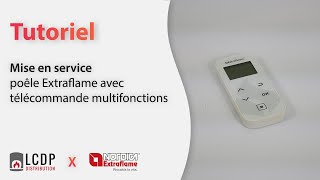 Mise en service  poêle Extraflame avec télécommande multifonctions [upl. by Alidis]