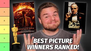 Best Picture Winners Ranked TIER LIST [upl. by Ernie]