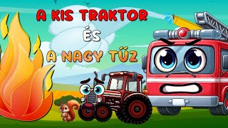 A kis traktor és a nagy tűz animációs mese🐿️🚜🚒 [upl. by Alyekahs163]