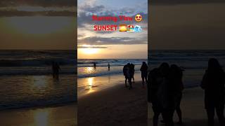 Stunning view in the BeachArambol BeachSunset time ytshorts goa travel [upl. by Truc]