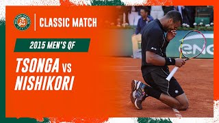 Tsonga vs Nishikori 2015 Mens quarterfinal  RolandGarros Classic Match [upl. by Loferski]