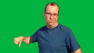 8Bit Guy Thumbs Down Green Screen [upl. by Harrell]