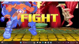 mugen Super Overlord Meep vs synn amp red dragon [upl. by Eelarol315]