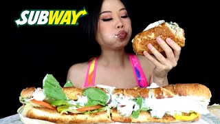 SUBWAY MUKBANG ASMR tunasubsuck sub crispy asmr [upl. by Strader]