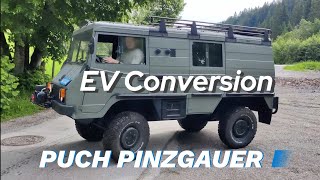 PUCH PINZGAUER  EV Conversion [upl. by Pinette718]