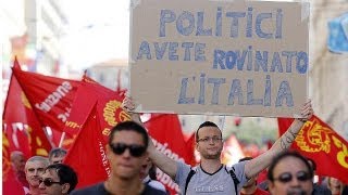 Corteo Fiom a Roma Landini quotIl governo Letta cambi rottaquot [upl. by Sauers]