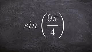 Using coterminal angles to evaluate for the sine of an angle [upl. by Aicrag]