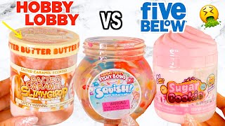 Hobby Lobby VS Five Below Slime Review [upl. by Onilatac]