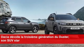 Dacia dévoile la troisième génération du Duster son SUV star [upl. by Keverne]