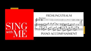 Fruhlingstraum  Accompaniment F major  Schubert [upl. by Lapo361]