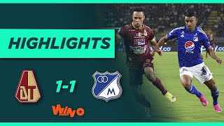 Tolima vs Millonarios Goles y Highlights Liga BetPlay Dimayor 2021II  Cuadrangulares fecha 3 [upl. by Acsot]