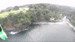 Hakalau Bay Drone View Big Island Hawaii [upl. by Lucian308]