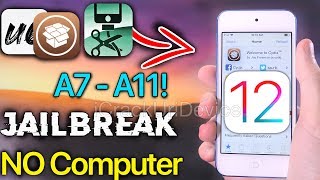 NEW Jailbreak iOS 12  1212 A7A11 Unc0ver NO COMPUTER Jailbreak iOS 1212 Tutorial [upl. by Aihseuqram]