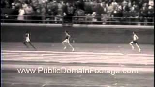 1958 Penn Relay Philadelphia track and field Newsreel PublicDomainFootagecom [upl. by Morissa263]