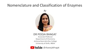 Nomenclature and Classification of Enzymes [upl. by Gnas971]