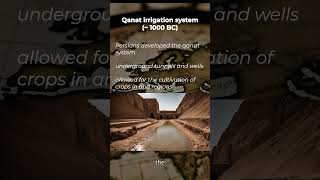 Qanat irrigation system 1000 BC history historyfacts persian invention [upl. by Allister]